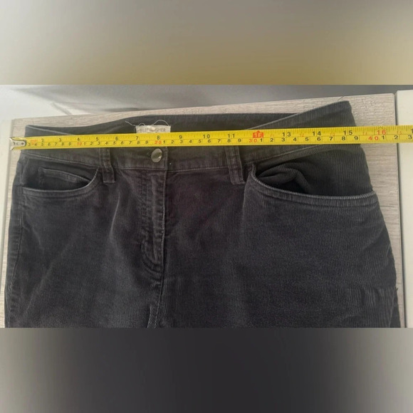 Eileen Fisher Organic Cotton Tencel Stretch Corduroy Pant Gray Size 6 *Read - Picture 7 of 11